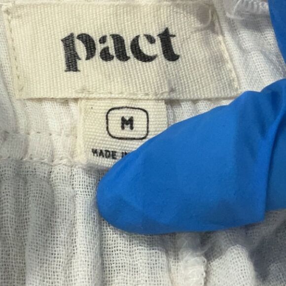 NEW Pact The Coastal Daily Short 100% organic cotton gauze cream shorts … - Picture 6 of 7